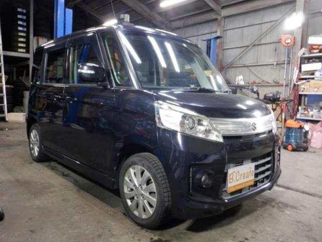 スペーシアカスタム XS 4WD　SDナビ・DTV・USB接続・4WD・パワースライドドア・シートヒーター・HID・フォグランプ・スマートキー・プッシュスタート 660