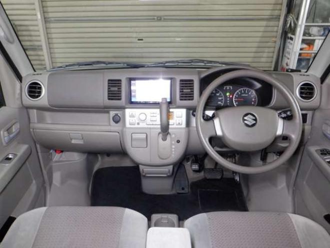 エブリィワゴン PZターボ ディスチャージヘッドランプ装着車 4WD　本州仕入・ナビ・TV・Bカメラ・パワスラ・シートヒーター・キーレス・HID・ETC・社外エンスタ・フォグランプ・オートエアコン・リアヒーター・電動格納・ドアバイザーDVD再生 660