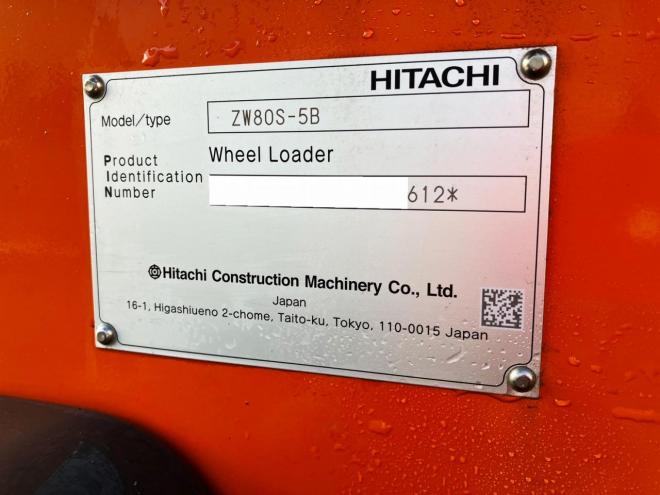 ホイールローダ日立　中古　ZW80S-5B　汎用マルチ付　建機