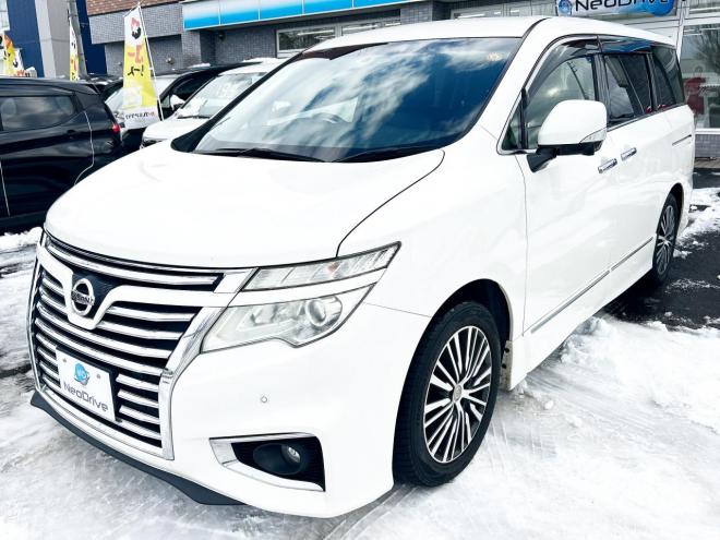 エルグランド250ハイウェイスターS 4WD　ローンが不安な方＜優遇ローン＞本州仕入 両側パワースライドドア　純正HDDナビ 4WD