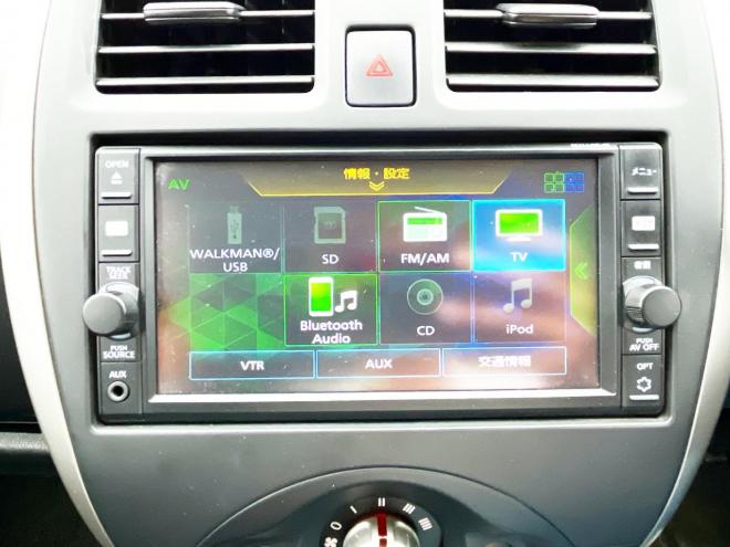 マーチ5ドア1.2X FOUR Vセレクション 4WD　ローンが不安な方＜優遇ローン＞　1年保証付 寒冷地仕様　純正ナビ