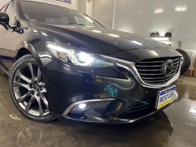 アテンザワゴンＸＤ　Ｌパッケージ　寒冷地仕様　禁煙車　スカイアクティブディーゼルターボ　純正１９インチＡＷ　社外１７ＡＷ＋スタッドレスタイヤ付　純正ナビ（地デジ　ＤＶＤ再生　Ｂｌｕｅｔｏｏｔｈ）＋バックカメラ　前後ドライブレコーダー　ヘッドアップディスプレイ　ＢＯＳＥサウンド　衝突軽減ブレーキ　レーダークルーズコントロール　車線逸脱警報　ＬＥＤヘッドライト　フロントガラス熱線　シートヒーター　ステアリングヒーター　横滑り防止装置　ＥＴＣ 4WD 2200 5Dr