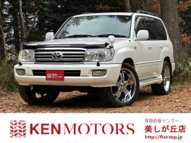 ランドクルーザー100 4.2 VXリミテッド Gセレクション ディーゼルターボ 4WD　ハイトコントロール　ヒッチメンバー　純正ナビ　バックカメラ　ベージュ革シート　シートヒーター　ETC　パワーウィンドウ　パワステ　サンルーフ　キーレスエントリー 4200