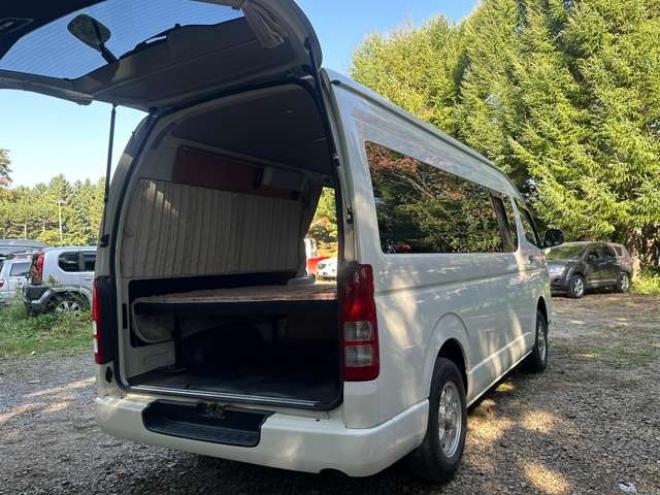 ハイエースバン2.7 DX ワイド スーパーロング ハイルーフ GLパッケージ 4WD　ハイルーフ　サブバッテリー　ベットキット　ワンオーナー　パワステ　パワーウィンドウ　キーレス　片側スライドドア 2700