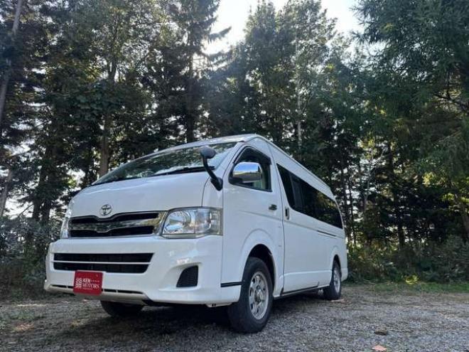 ハイエースバン2.7 DX ワイド スーパーロング ハイルーフ GLパッケージ 4WD　ハイルーフ　サブバッテリー　ベットキット　ワンオーナー　パワステ　パワーウィンドウ　キーレス　片側スライドドア 2700