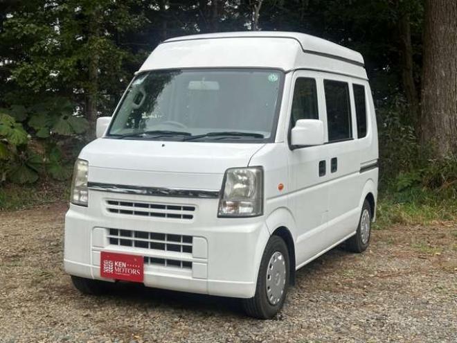 エブリィジョイン ハイルーフ 4WD　ポップアップルーフ　FFヒーター　サブバッテリー　700Wインバータリアヒーター　シンク　給水タンク　テーブル　禁煙車　パワステ　パワーウィンドウ　キーレス 660