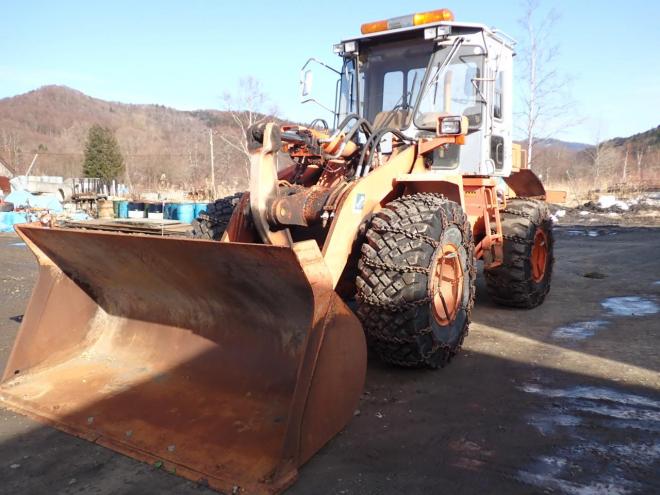 ホイールローダLX120　ワンタッチマルチプラウ＆バケット　恵庭ヤード