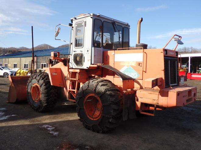 ホイールローダLX120　ワンタッチマルチプラウ＆バケット　恵庭ヤード