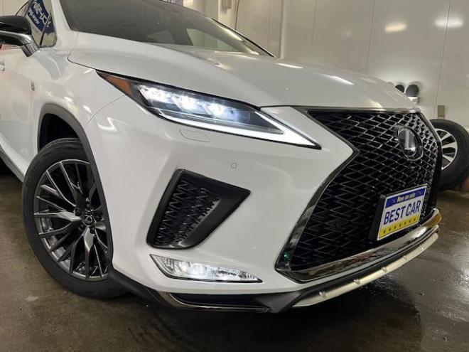 レクサスＲＸ４５０ｈ　Ｆスポーツ　本州仕入　レクサスセーフティセンス　寒冷地仕様　禁煙車　マークレビンソンプレミアム　ヘッドアップディスプレイ　純正２０インチＡＷ　純正１８ＡＷ＋スタッドレスタイヤ付　　電動パノラマルーフ　純正フレアレッドレザーシート　純正ナビ（フルセグ地デジ　Ｂｌｕｅｔｏｏｔｈ対応）＋バックカメラ＋全方位カメラ　パワーバックドア　プリクラッシュセーフティ　レーダークルーズコントロール　シートヒーター　前後ドラレコ　ステアリングヒーター　両席パワーシート　ＥＴＣ 4WD 3500 5Dr