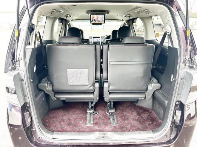 ヴェルファイア2.4Zゴールデンアイズ 4WD ローンが不安な方＜優遇ローン＞後期型　アルパイン8型ナビ　後席モニター　フルセグTV　両側パワースライド　電動リアゲート　HID　スマートキー　コーナーセンサー　　ハーフレザー 4WD 2400 5Dr