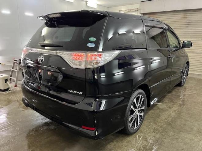 エスティマアエラス　本州仕入　後期型　寒冷地仕様　禁煙車　ＷＡＫＯＳバリアスコーティング済　純正１８インチＡＷ　社外１６ＡＷ＋スタッドレスタイヤ付　両側パワースライドドア　アルパイン９インチＨＤＤナビ（フルセグ地デジ　ＤＶＤ再生　Ｂｌｕｅｔｏｏｔｈ）＋バックカメラ　エンジンスターター　ＰＵＳＨスタート　スマートキー　クルーズコントロール　タイミングチェーン車　ＨＩＤ ヘッドライト　ビルトインＥＴＣ  4WD 2400 5Dr