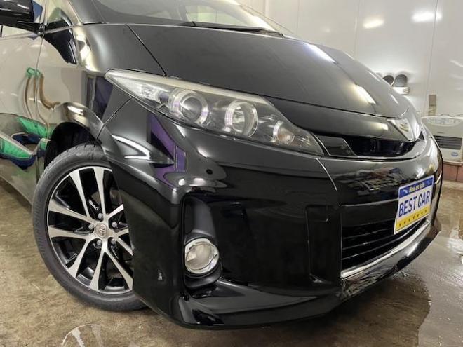 エスティマアエラス　本州仕入　後期型　寒冷地仕様　禁煙車　ＷＡＫＯＳバリアスコーティング済　純正１８インチＡＷ　社外１６ＡＷ＋スタッドレスタイヤ付　両側パワースライドドア　アルパイン９インチＨＤＤナビ（フルセグ地デジ　ＤＶＤ再生　Ｂｌｕｅｔｏｏｔｈ）＋バックカメラ　エンジンスターター　ＰＵＳＨスタート　スマートキー　クルーズコントロール　タイミングチェーン車　ＨＩＤ ヘッドライト　ビルトインＥＴＣ  4WD 2400 5Dr