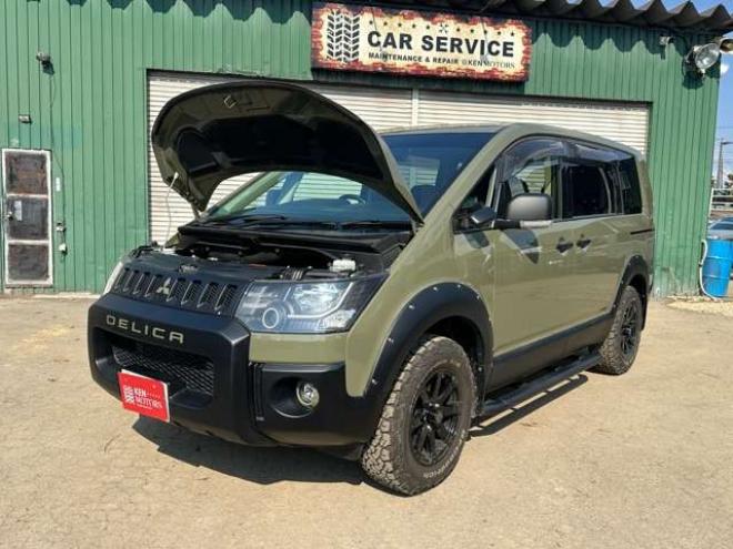 デリカD：5 2.2 D パワーパッケージ ディーゼルターボ 4WD　リフトUP/サイドガード/両側パワスラ/ETC 2300