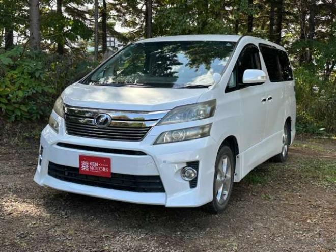 ヴェルファイア3.5 Z プラチナセレクションII 4WD　両側電動スライドドア　パワステ　パワーウィンドウ　ABS　クルーズコントロール　電動リアゲート　地デジナビ　バックカメラ　ETC　キーレス　純正アルミ　3列シート　後席モニター 3500