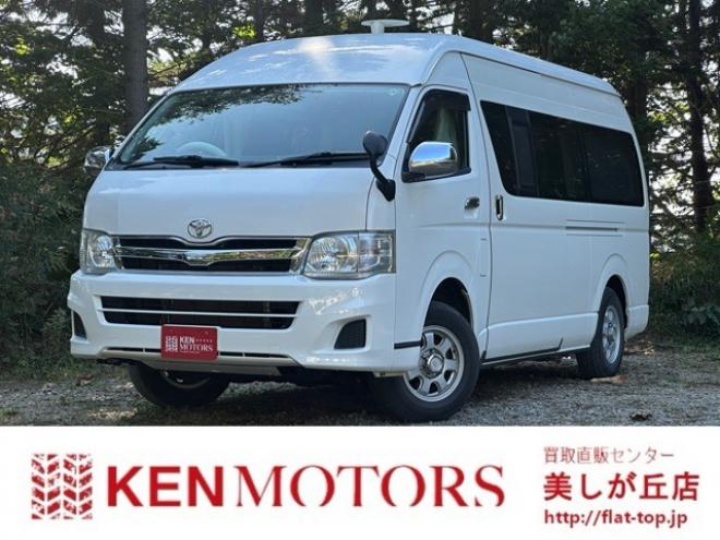 ハイエースバン2.7 DX ワイド スーパーロング ハイルーフ GLパッケージ 4WD　ハイルーフ　サブバッテリー　ベットキット　ワンオーナー　パワステ　パワーウィンドウ　キーレス　片側スライドドア 2700