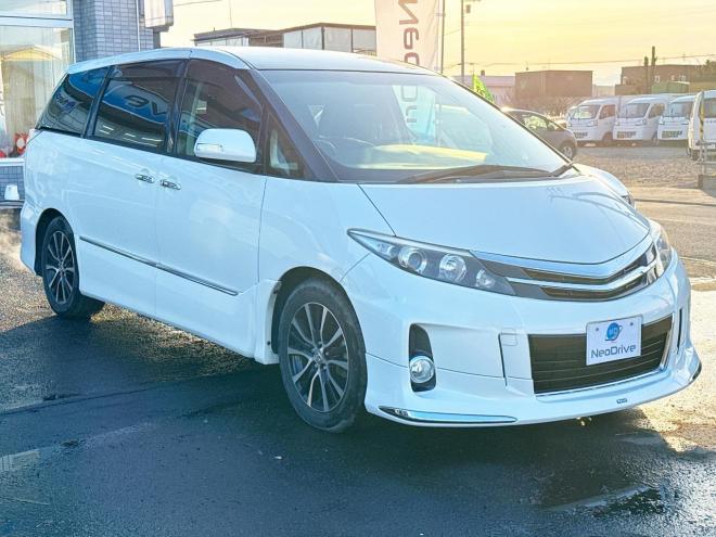 エスティマハイブリッドハイブリッド2.4アエラス 4WD　ローンが不安な方＜優遇ローン＞本州仕入　モデリスタエアロ　クルーズコントロール　ムーンルーフ 4WD 2400 5Dr