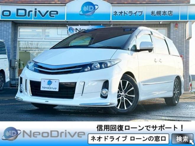 エスティマハイブリッドハイブリッド2.4アエラス 4WD　ローンが不安な方＜優遇ローン＞本州仕入　モデリスタエアロ　クルーズコントロール　ムーンルーフ 4WD 2400 5Dr