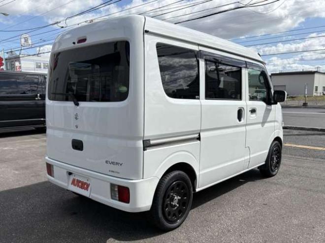 エブリィジョイン ターボ ハイルーフ 4WD　革調シートカバー　Body Lineベッドキッド　デイトナ15インチAW　キーレス　バックカメラ　Panasonicメモリナビ　Bluetooth　FM/AM　横滑り防止　衝突被害軽減システム　フォグランプ 660