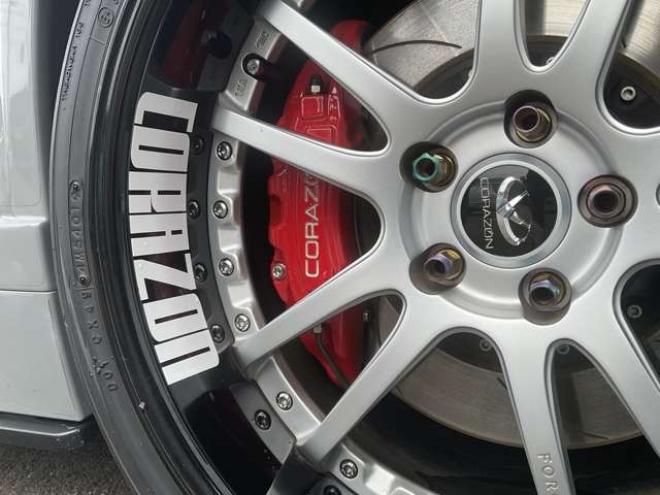 レヴォーグ2.0 STI スポーツ アイサイト 4WD　東京オートサロン2020受賞車　フロント片側60mmワイド　リア片側85mmワイド　ナルドグレー全塗装　BRIDEセミバケットシート　WRX後期Fバンパー　フロント6POTキャリパー　CUSCO製車高調　車幅公認済み 2000