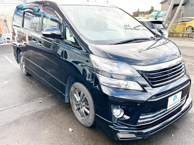 ヴェルファイア2.4Z 4WD ローンが不安な方＜優遇ローン＞ 本州仕入　後期型　フルエアロ　アルパイン8型ナビTV　両側パワースライド　バックカメラ　スマートキー　HID　7人乗り　2列目オットマンシート