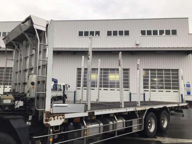 スーパーグレート平ボディ　原木運搬車　QPG-FV60VZ　 2WD 12800