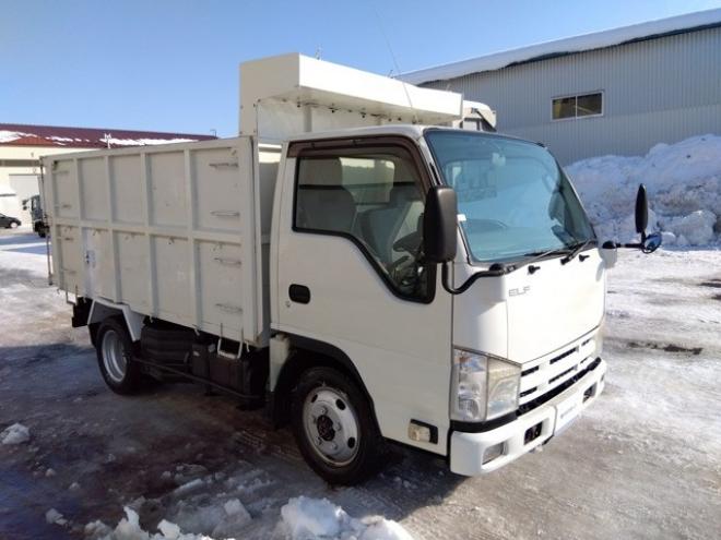 エルフ深ダンプ　TDG-NKS85AD 新明和工業　 4WD 2990