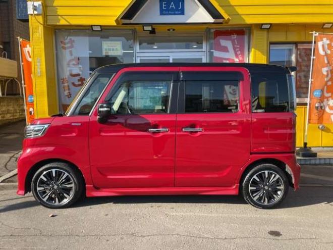 スペーシアカスタム ハイブリッド XSターボ 4WD　1年走行距離無制限保証/Bluetooth/ナビ・フルセグTV/全方位カメラ/両側パワースライドドア/エンジンスターター/ETC/コーナーセンサー/シートヒーター/ミラーヒーター/夏冬タイヤ付き/ワンオーナー/修復歴無し 660