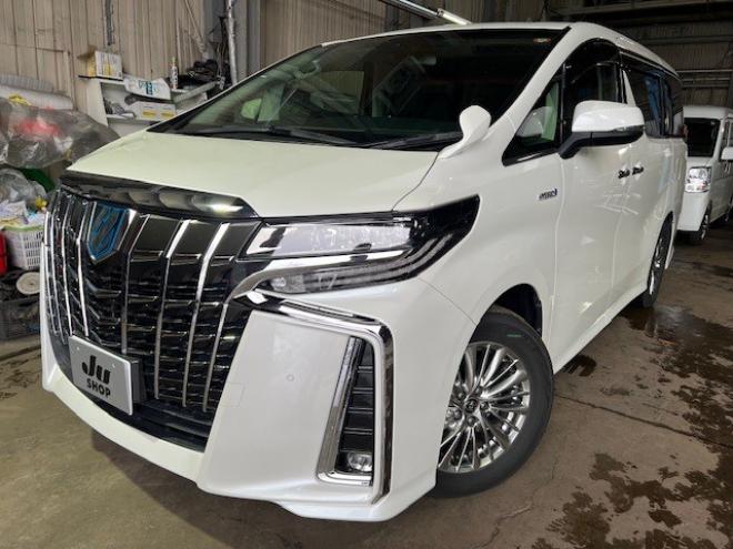 アルファードハイブリッド 2.5 SR Cパッケージ E-Four 4WD　3眼LED・純正ナビ・リアモニター・パワーバックドア・夏冬タイヤ付・1500W給電・ベンチレーターシート・パワーシート・アダプティブクルーズコントロール・ステアリングヒーター・検令和9年6月・本州仕入車両 2500