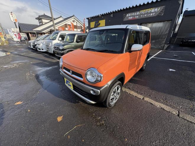 ハスラーHUSTLER  4WD　X HID TURBO ブレーキアシスト　寒冷地　hid　autoライト　地デジナビ　プッシュスタート　シートヒーター　エンスタ　ドラレコ前後ETC　全磨き済　エンジンオイル交換　CVTオイル交換　記録簿2枚 4WD 660 5Dr