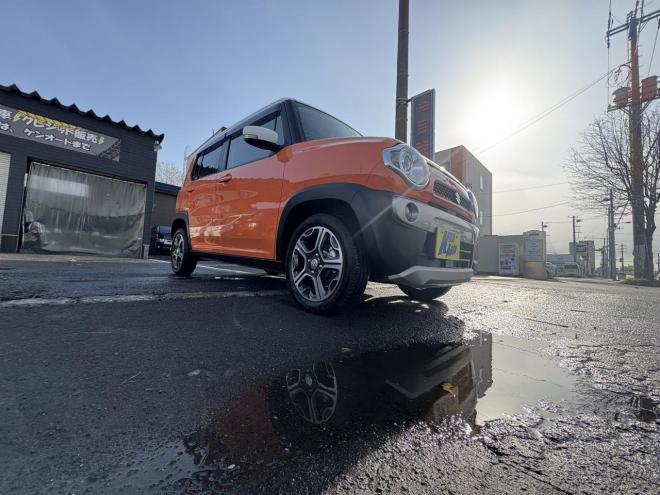 ハスラーHUSTLER  4WD　X HID TURBO ブレーキアシスト　寒冷地　hid　autoライト　地デジナビ　プッシュスタート　シートヒーター　エンスタ　ドラレコ前後ETC　全磨き済　エンジンオイル交換　CVTオイル交換　記録簿2枚 4WD 660 5Dr