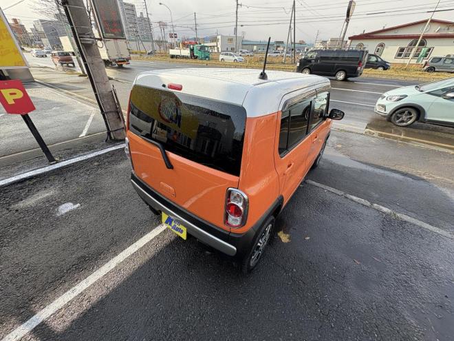 ハスラーHUSTLER  4WD　X HID TURBO ブレーキアシスト　寒冷地　hid　autoライト　地デジナビ　プッシュスタート　シートヒーター　エンスタ　ドラレコ前後ETC　全磨き済　エンジンオイル交換　CVTオイル交換　記録簿2枚 4WD 660 5Dr