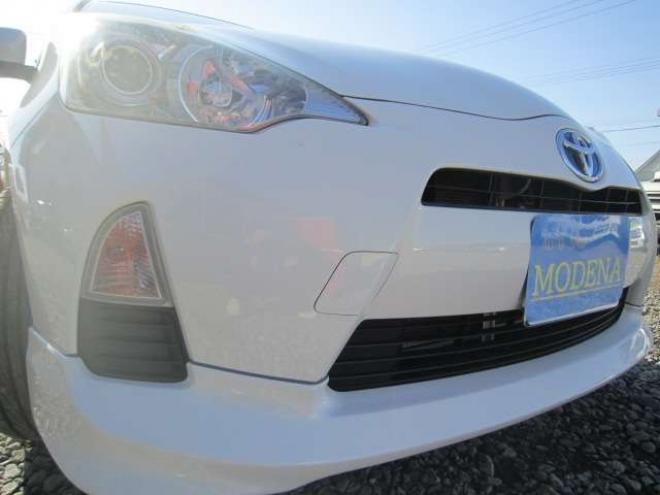 アクア1.5 G　1オーナー 純正エアロ ナビ&フルセグTV Biuetooth スマートキー エンスタ Pスタート シートヒーター ETC 純正16AW ドアバイザー 記録簿 スタッドレス+アルミセット積込み 1年間走行無制限保証付 2WD 1500