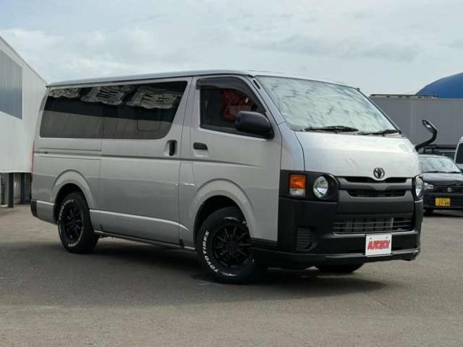 ハイエースバン2.8 DX ロング ディーゼルターボ 4WD　寒冷地仕様　415COBRA　丸目ヘッドライトキット　サファイアフロントリップスポイラー　ENCB16インチアルミ　トーヨーオープンカントリー　リアヒーター　リアエアコン 2800