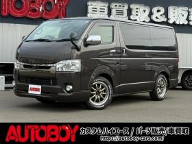 ハイエースバン　2.8 スーパーGL 50TH アニバーサリー リミテッド ロングボディ ディーゼルターボ 4WD　415COBRA　CL-3 フロントリップスポイラー　ステージ2ルーフスポイラー　By2NEO　BADフェイスボンネット　ローフォルムフェンダー　ESSEX　ENCB　17インチブロンズホイール　ヨコハマパラダ　NEWパーツカスタム 2800