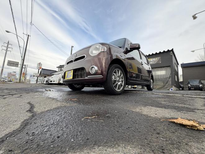 ミラココアMIRA COCOA 4WD X錆の少ない本州仕入　お洒落なスマートキー（スペアーアリ）　便利なBluetooth純正ナビＴＶ　アルミ　アイドリングストップ　バイザー　スタットレス　全磨き済　エンジンオイル交換 4WD 660 5Dr