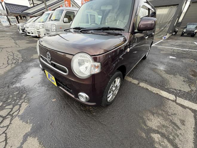 ミラココアMIRA COCOA 4WD X錆の少ない本州仕入　お洒落なスマートキー（スペアーアリ）　便利なBluetooth純正ナビＴＶ　アルミ　アイドリングストップ　バイザー　スタットレス　全磨き済　エンジンオイル交換 4WD 660 5Dr