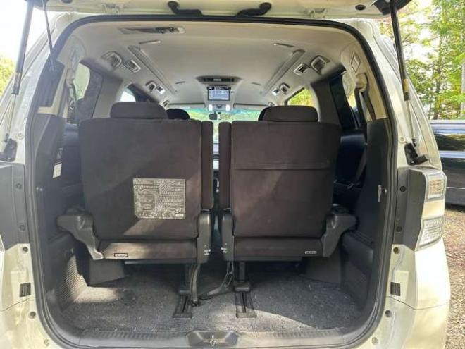 ヴェルファイア3.5 Z プラチナセレクションII 4WD　両側電動スライドドア　パワステ　パワーウィンドウ　ABS　クルーズコントロール　電動リアゲート　地デジナビ　バックカメラ　ETC　キーレス　純正アルミ　3列シート　後席モニター 3500