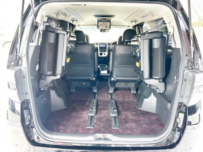 ヴェルファイア2.4Zゴールデンアイズ 4WD ローンが不安な方＜優遇ローン＞本州仕入　純正ナビ　後席モニター　両側パワースライド　電動リアゲート　ハーフレザー　2列目オットマンシート　7人乗り　HID　純正アルミ 4WD 2400 5Dr