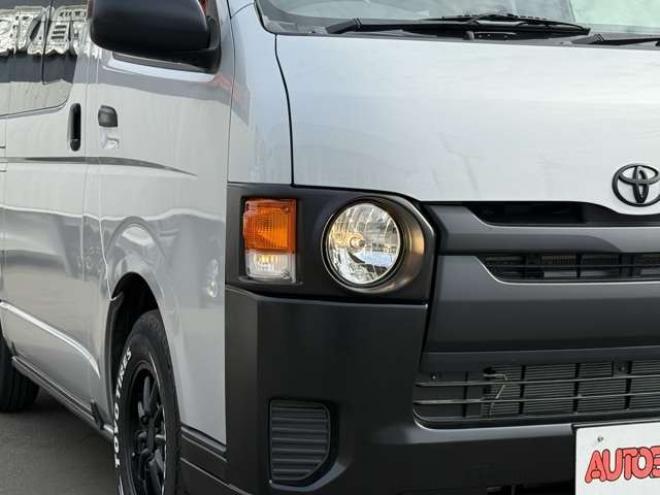 ハイエースバン2.8 DX ロング ディーゼルターボ 4WD　寒冷地仕様　415COBRA　丸目ヘッドライトキット　サファイアフロントリップスポイラー　ENCB16インチアルミ　トーヨーオープンカントリー　リアヒーター　リアエアコン 2800