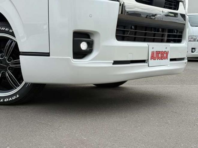 ハイエースバン2.8 スーパーGL ダークプライムII ロングボディ ディーゼルターボ 4WD　ワンオーナー 寒冷地仕様 パノラミックビューモニター デジタルインナーミラー 415COBRA CL-3フロントリップ CL-2サイドステップ　CL-ステップリアバンパー　ステージ2　バッドラッカー18インチアルミ　トーヨーH30 2800