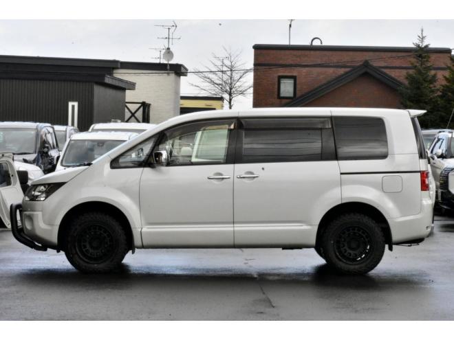 デリカD:5 Chamonix　４WD　本州仕入　１オーナー　ジオランダーＭ／Ｔ　新品フロントガード　両側電動スライドドア　シートヒーター　シートカバー付き