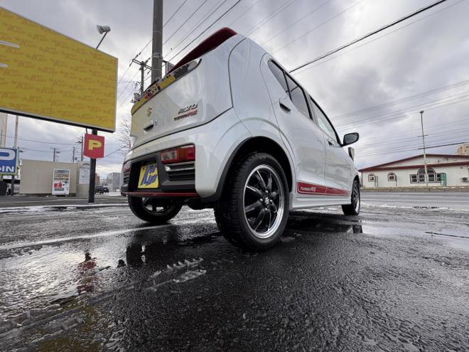 アルトALTO TURBO RS 4WD寒冷地仕様　TURBO AGS ブルートゥースナビカメラ　スマートキー（スペアー有）VSC　ブレーキアシスト　エンスタ　フォグランプ　シートヒータ　記録簿有　スタットレス　エンジンオイル交換　 4WD 660 5Dr