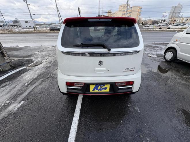 アルトALTO TURBO RS 4WD寒冷地仕様　TURBO AGS ブルートゥースナビカメラ　スマートキー（スペアー有）VSC　ブレーキアシスト　エンスタ　フォグランプ　シートヒータ　記録簿有　スタットレス　エンジンオイル交換　 4WD 660 5Dr
