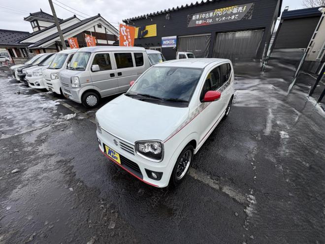 アルトALTO TURBO RS 4WD寒冷地仕様　TURBO AGS ブルートゥースナビカメラ　スマートキー（スペアー有）VSC　ブレーキアシスト　エンスタ　フォグランプ　シートヒータ　記録簿有　スタットレス　エンジンオイル交換　 4WD 660 5Dr