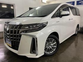 アルファードハイブリッド　本州仕入　法人ワンオーナー　寒冷地仕様　禁煙車　リアエンターテイメント　純正フリップダウンモニター　ＪＢＬサウンド　両側パワースライドドア　パワーバックドア　純正ブラックレザーシート　ドラレコ　ＥＴＣ 4WD 2500 5Dr