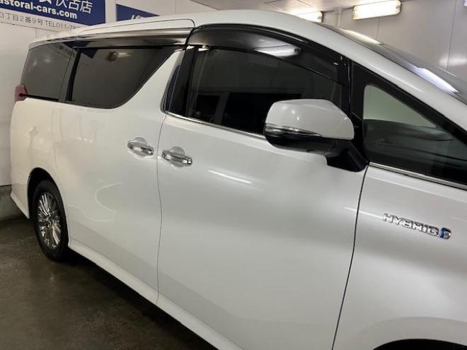 アルファードハイブリッド本州仕入　法人ワンオーナー　寒冷地仕様　禁煙車　リアエンターテイメント　純正フリップダウンモニター　ＪＢＬサウンド　両側パワースライドドア　パワーバックドア　純正ブラックレザーシート　ドラレコ　ＥＴＣ 4WD 2500 5Dr