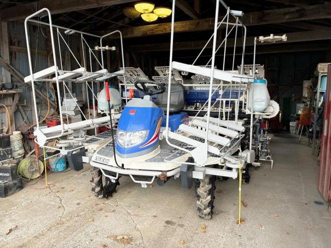 植付播種機イセキ　中古　田植え機　ポット式8条PZP83　みのる仕様　農機具　作業機