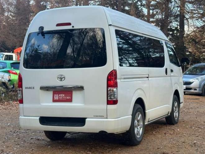 ハイエースバン3.0 DX ロング ハイルーフ GLパッケージ ディーゼルターボ 4WD　純正ナビTV　バックカメラ　寒冷地仕様　キーレス　ETC　ワンオーナー　パワーウィンドウ　パワステ　両側スライドドア 3000