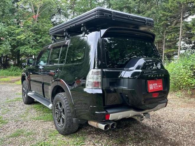 パジェロ3.2 ロング エクシード ディーゼルターボ 4WD　ワンオーナー　PS　PW　社外ナビ　社外アルミ　ABS　キーレス　バックカメラ　リフトアップ　シートヒーター　ルーテント 3200