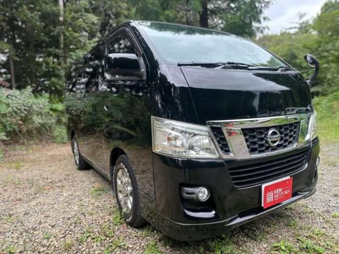 キャラバンNV350 2.5 プレミアムGX ロングボディ ディーゼルターボ 4WD　パワーウィンドウ　パワステ　社外ナビ　社外アルミ　ABS　キーレス　バックカメラ　エンジンスターター　ETC　リアヒーター　リアクーラー　盗難防止装置 2500
